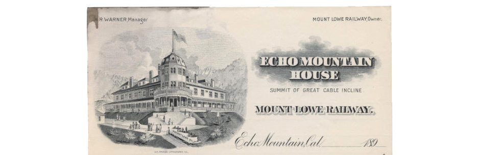 Mount Lowe Preservation Society Inc. Collection