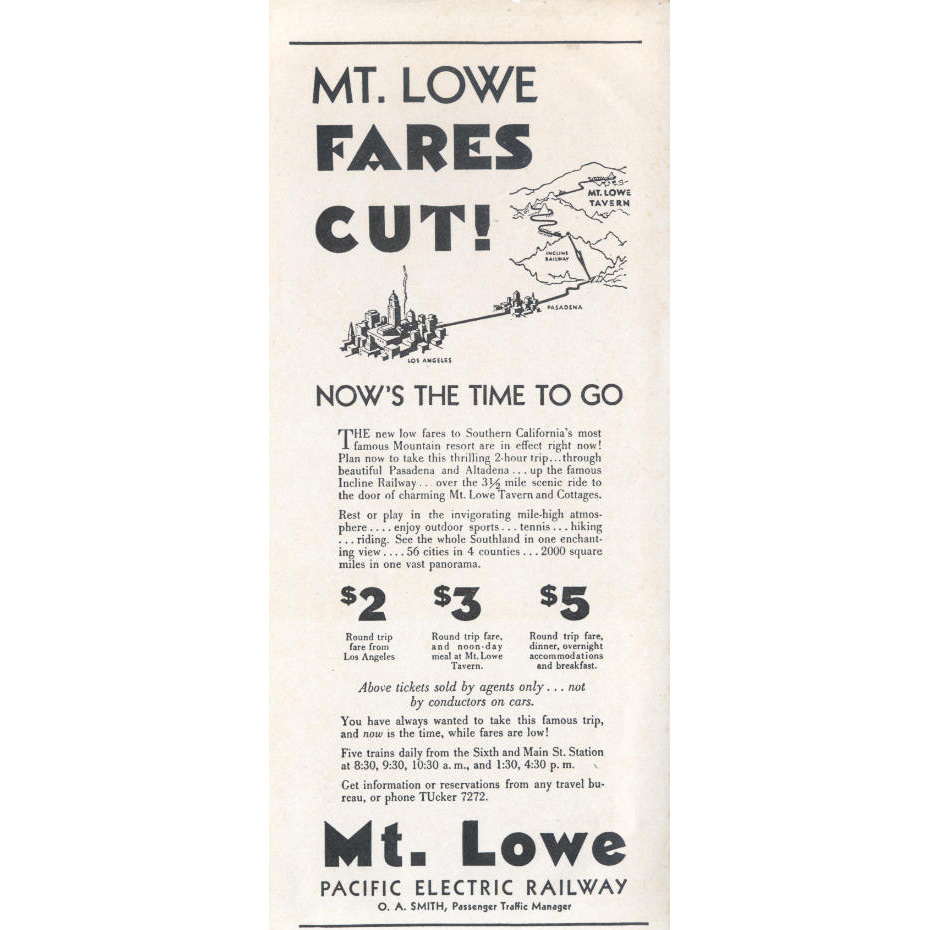 Mount Lowe Preservation Society Inc. Collection